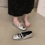 Xajzpa Sweet Double Bowknot Women Mary Jane Shoes New 2024 Square Toe Dress Flat Shoe Ladies Red Soft Sole Shoes Zapatos