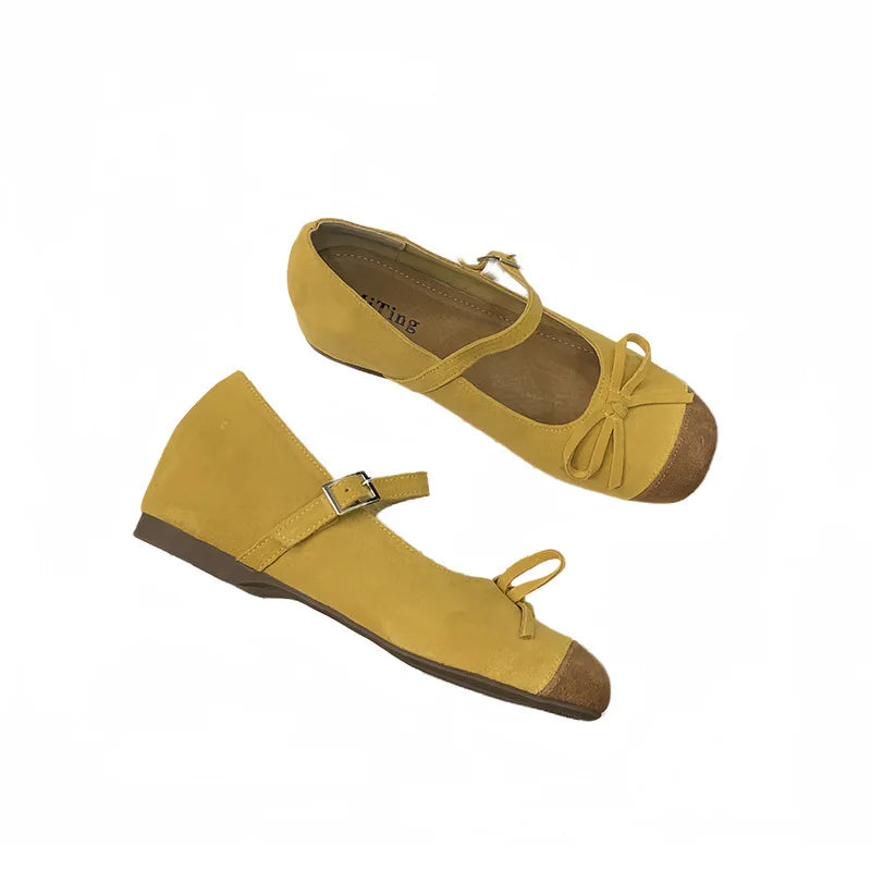 Xajzpa  Women's Shoes Platform Square Toe Casual Female Sneakers Genuine Leather Bow-Knot Flats Clogs Cross Moccasins New