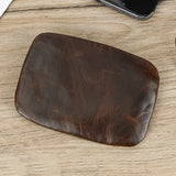 Xajzpa Men Women Genuine Leather Zipper Coin Wallet Cow Leather Mini Short Purse Card Holder Change Purse For Male Female Coins Wallets