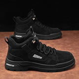 Xajzpa Autumn 2025 New Fashionable Workwear Boots Outdoor Trend Hiking Shoes Men's Thick Soled Gray Casual Shoes Men's  Flat Boots