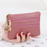 Xajzpa  Fashion Women Wallet Clutch Three Zip Female Short Small Coin Purse New Brand Design Soft Mini Card Holder Wallet Money Bag