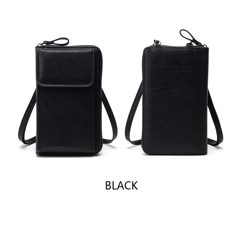Xajzpa All-Match Zipper Shoulder Bag, Trendy Solid Color Phone Bag, Versatile Purse With Detachable Strap