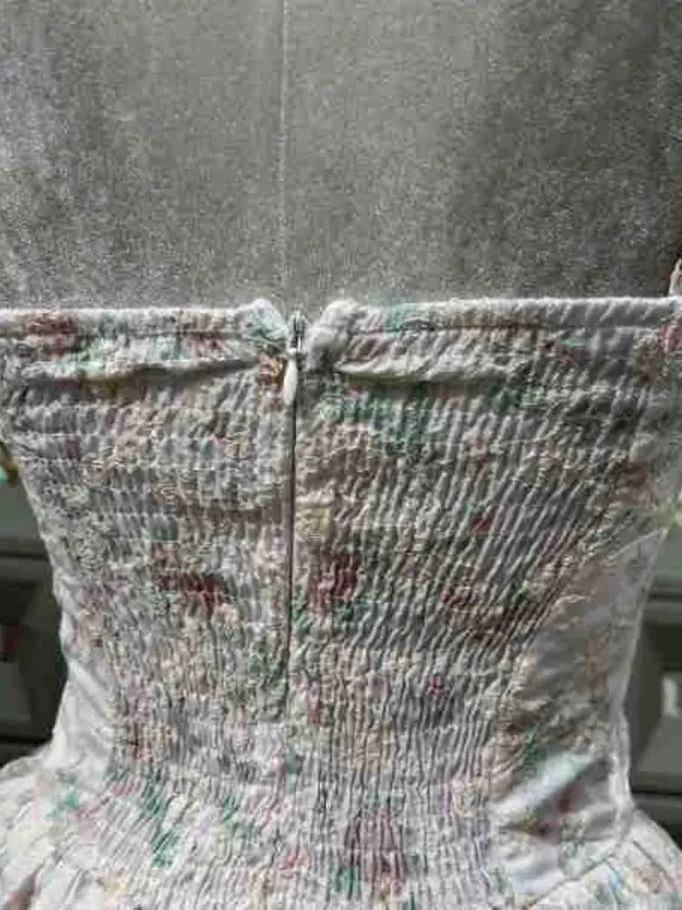 Xajzpa New Design Camisole Mini Dress Elegant Embroidery Botton Stretch Party Evening Birthday Outfit Luxury Festival Dresses Vestido