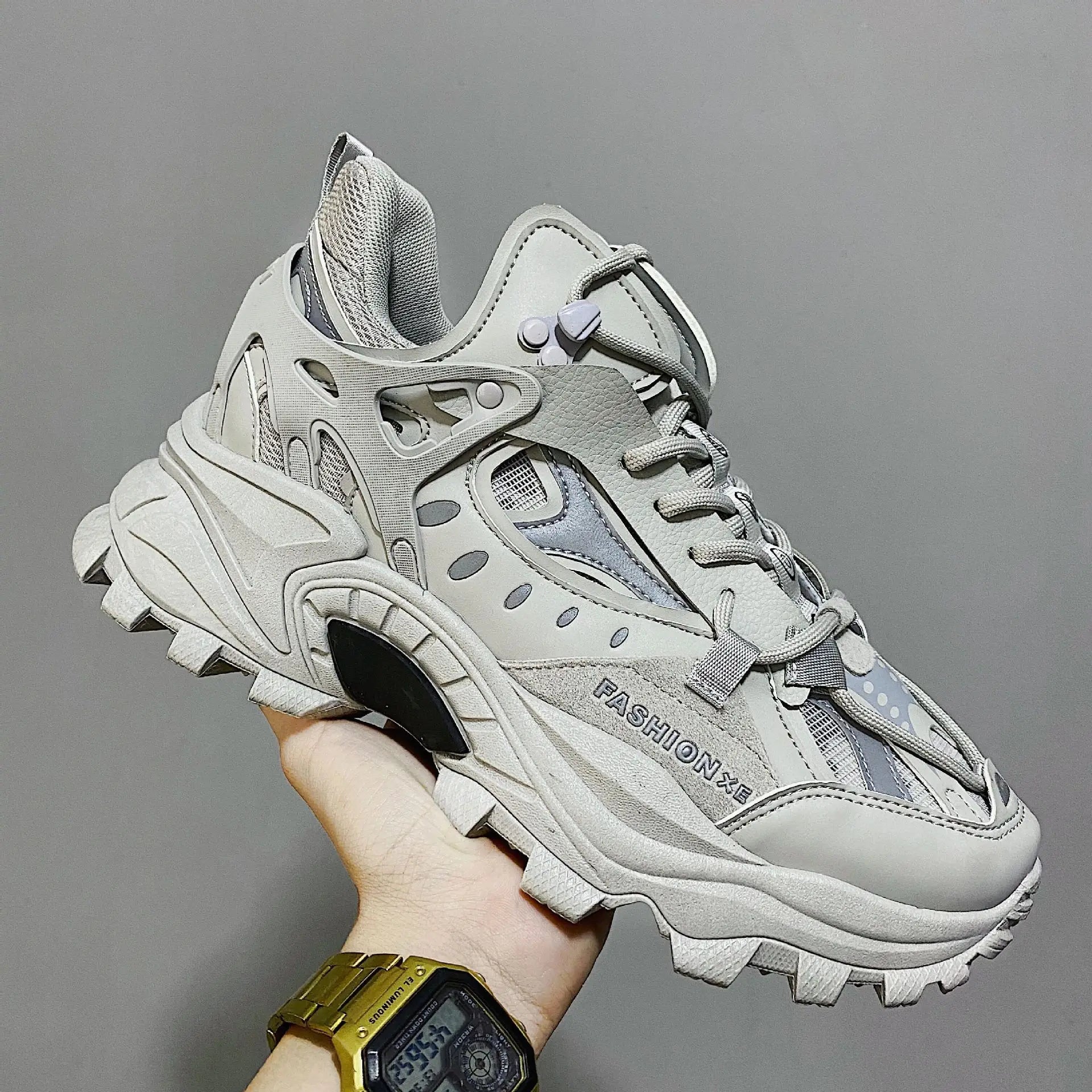 Xajzpa Men's Vulcanized Shoes Luxury Sneakers Harajuku Chunky Sneakers Autumn Running Footwear Male High Fashion Zapatos Hombre