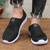 Xajzpa New Men's Mesh Running Shoes Summer Breathable Lightweight Flat Shoes Women's Soft Walking Sports Shoes Zapatillas