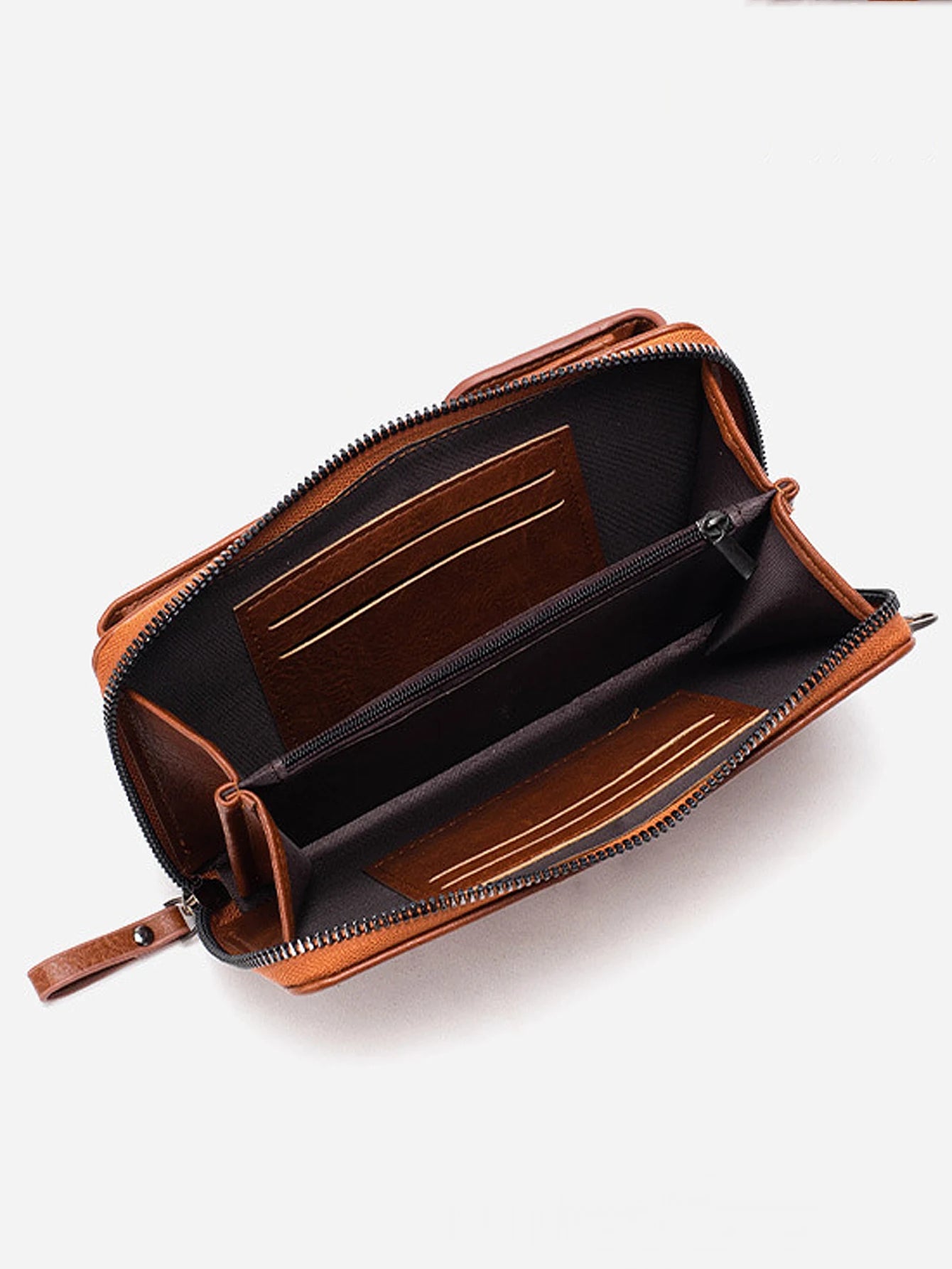 Xajzpa All-Match Zipper Shoulder Bag, Trendy Solid Color Phone Bag, Versatile Purse With Detachable Strap