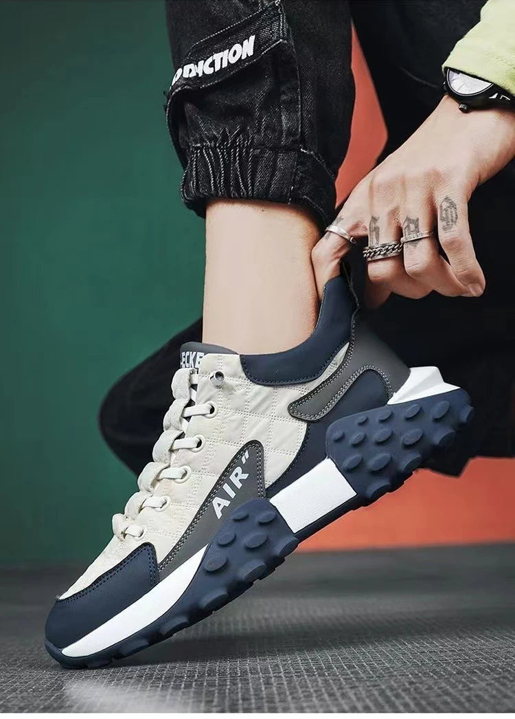 Xajzpa Men Shoes Platform Male Sneakers 2025 Summer New Vulcanized Shoes for Men Casual Running Shoes Large Hot Sapatos Masculinos