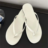 Xajzpa Summer Clip Toe Flat Heels Slippers Women Casual Beach Shoes Concise Candy Color Flip Flops Zapatos De Mujer