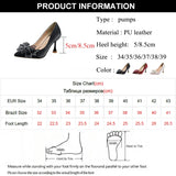 Xajzpa  Rhinestone Bowtie Pointed Toe Women's Pumps New Spring Satin Bridal Wedding Shoes Shallow Woman Pumps Stiletto Red
