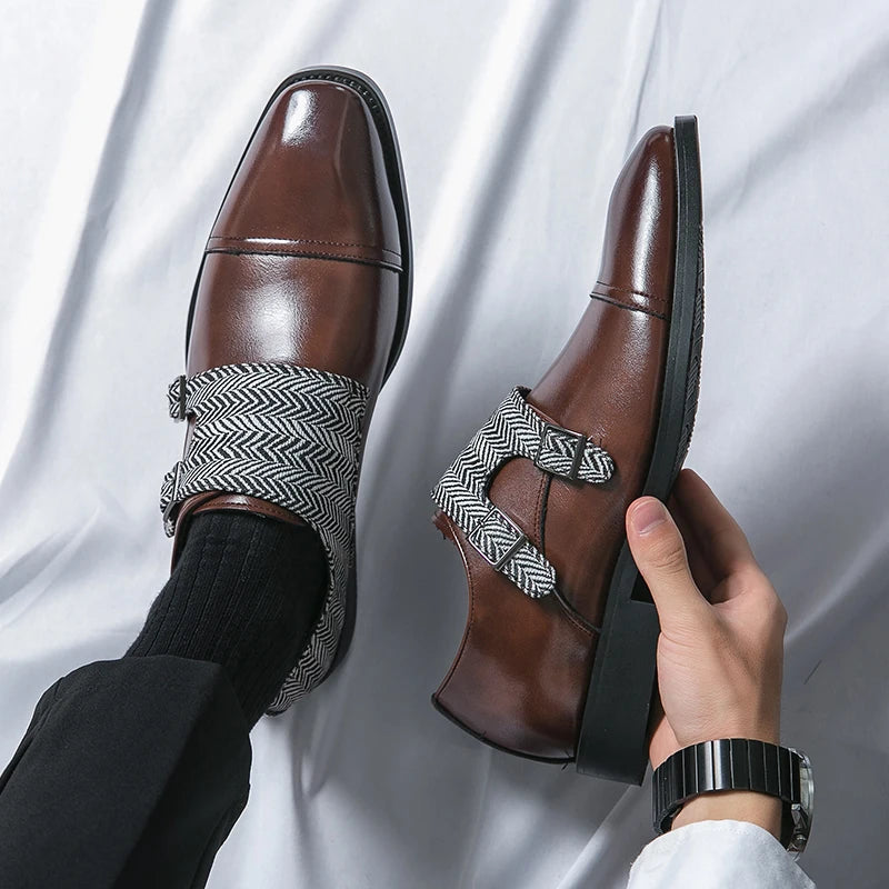 Xajzpa 2025 Luxury  Elegant Leather Shoes Men Large Size 48 Brand Handmade Men's Loafers Casual Designer Oxfords Men Flats Dress Shoes