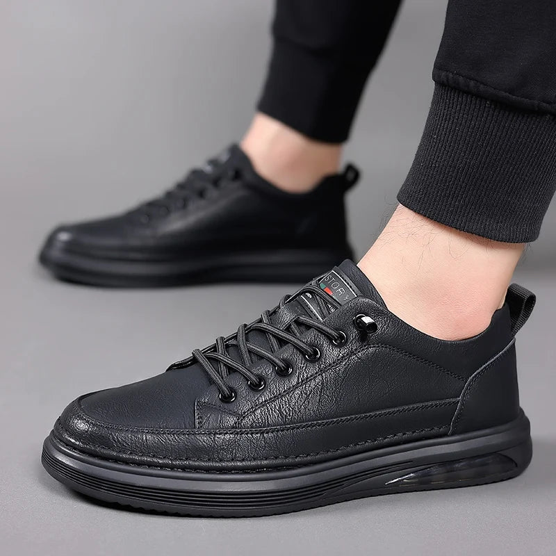 Xajzpa Truly new comfortable men's casual fashion breathable, adding high-quality sports shoes and men's brand office shoes