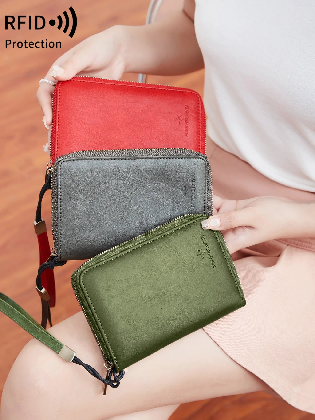 Xajzpa RFID Retro Business Passport Clip Fashionable Multi Functional PU Leather Travel Accessories Passport Clip Wallet for Men and Women