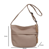 Xajzpa Korean Version Crossbody Shoulder Bag for Women's Commuting Small Cloth Bag Simple Nylon Shoulder Bag for Japanese Students