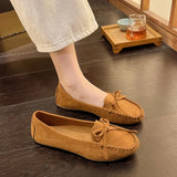 Xajzpa Woman Trend Fashion Casual Lofers Women's Flat Shoes Ladies Elegant Butterfly-Knot Comfortable Women Soft Classic Office Shoes
