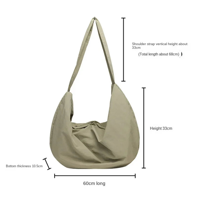 Xajzpa Large capacity Crossbody Bag for women's niche new versatile underarm Hobos bag casual sports style single shoulder Hobo Bags