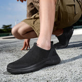 Xajzpa Men's Sneakers Breathable Casual Shoes Non Slip Comfortable Lightweight Summer Shoes for Male Soft Sole Fashion Mesh Sneakers