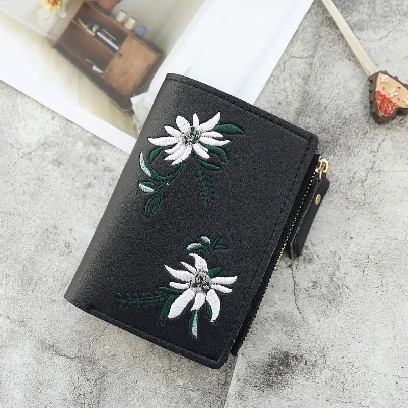 Xajzpa New Fashion Women Short Wallet Coin Purse Wallets For Women Card Holder Small Ladies Wallet Female Hasp Clutch Handbags bolsa