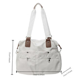 Xajzpa Multi functional Fashion Handbag Minimalist Texture Casual One Shoulder Travel Bag Sports Fitness Storage Crossbody Bag