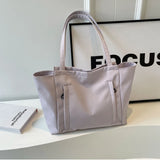 Xajzpa Waterproof Nylon Tote Bag with Large Capacity for Work Commuting Women's Shoulder Bag Student's Handheld Tote Bag for Class