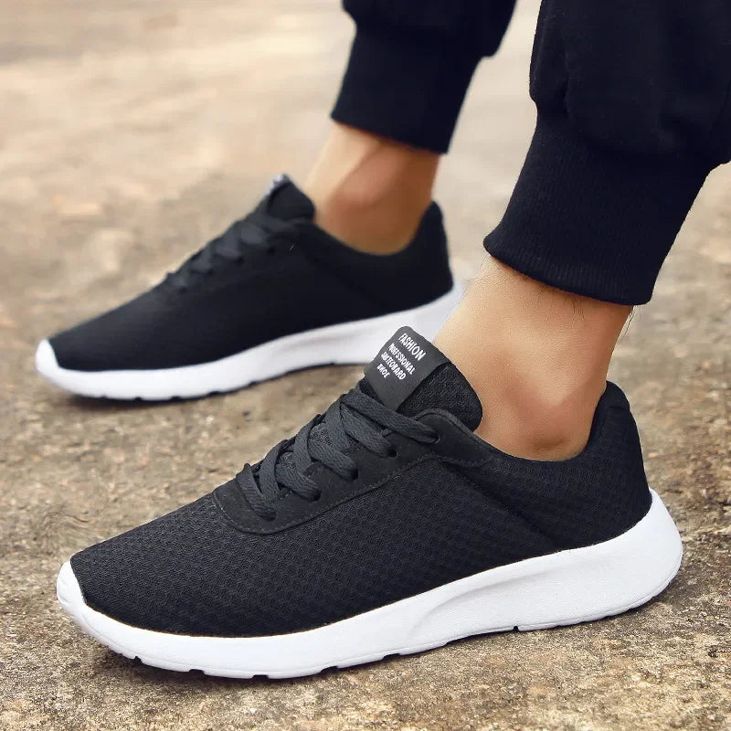 Xajzpa Men's Black Walking Shoes Are Lightweight, Breathable, Non Slip, Casual Hiking Sports Shoes for Women's Tennis Sizes 36-48