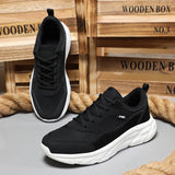 Xajzpa Tennis Shoes new Autumn and Summer New Mesh Plus Size Sports Shoes Men's Outdoor Black Casual Shoes Adult Casual Walking