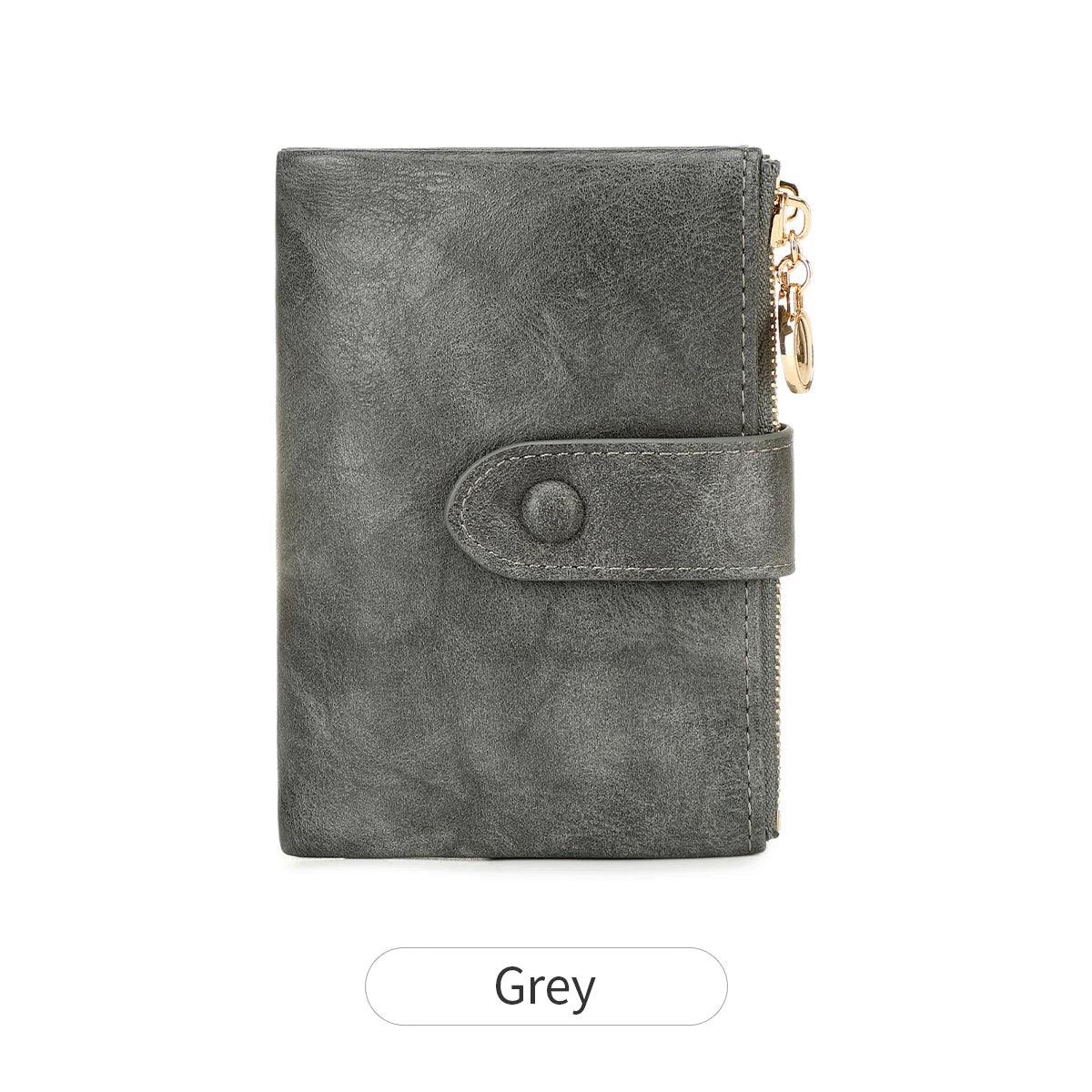 Xajzpa Minimalist Women's Wallet Short Three Layer Large Capacity Double Zipper Card Holder ID Card Credit Bank Card Holder Money Bag