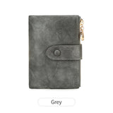 Xajzpa Minimalist Women's Wallet Short Three Layer Large Capacity Double Zipper Card Holder ID Card Credit Bank Card Holder Money Bag