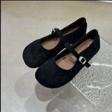 Xajzpa New Women Flats Soft Leather Eelgant Dress Shoes Spring Brand New Round Toe Shallow Slip on Ladies Casual Ballet Shoes