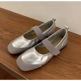 Xajzpa New Style Fashion Retro Women Spring Round Flat Shoes Comfor Anti Slip Mary Janes Shoes Soft Sole Versatile Women's Casual Shoes