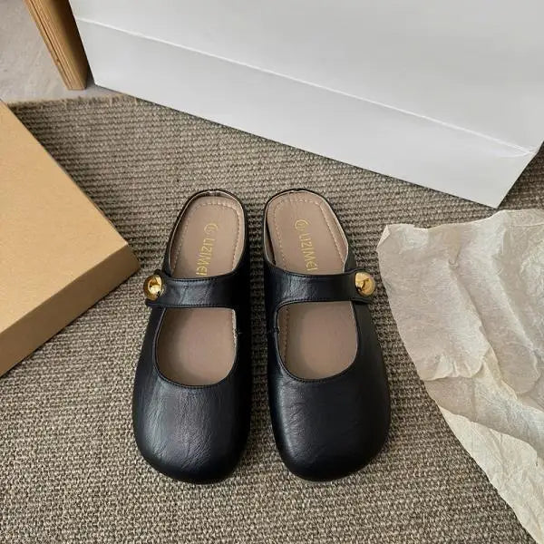 Xajzpa Shoes Woman's Slippers Cover Toe Slides 2025 Soft Mary Janes  Shoes Women Female Slippers Slides Cover Toe Soft 2025 Mary