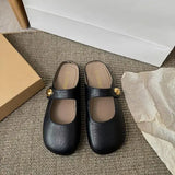 Xajzpa Shoes Woman's Slippers Cover Toe Slides 2025 Soft Mary Janes  Shoes Women Female Slippers Slides Cover Toe Soft 2025 Mary