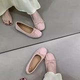 Xajzpa Summer Shoes Ladies Soft Female Footwear Round Toe Bow-Knot 2025 Fashion Women's Shallow Mouth Ballet Flats Dress Butterfly Modi