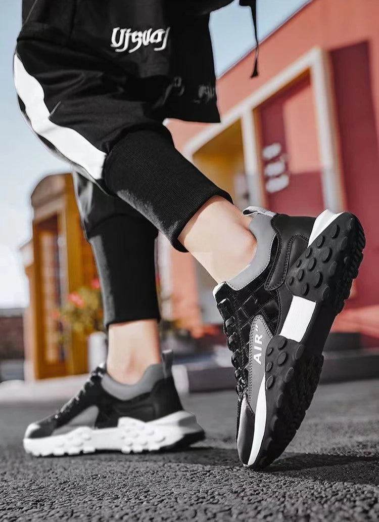 Xajzpa Men Shoes Platform Male Sneakers 2025 Summer New Vulcanized Shoes for Men Casual Running Shoes Large Hot Sapatos Masculinos