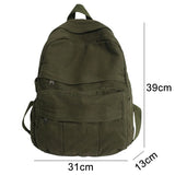 Xajzpa Simple Backpacks Large Capacity Travel Bag Solid Harajuku Student Schoolbag Backpack Women Man Bag Unisex High Street