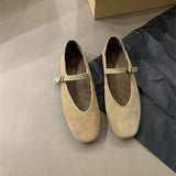 Xajzpa Brand New Women Flats Round Toe Shallow Slip On Ladies Casual Ballet Shoes Soft Leather Eelgant Dress Shoes Mujer Size