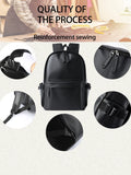 Xajzpa Men Leather Laptop Backpack Large Antitheft Travel Backpack High Quality Fashion Knapsack Bags for Male