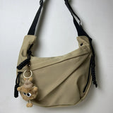 Xajzpa Korean Simplified New Moon Bag Fashionable Design Wheat ear Cross Body Bag Versatile High end Single Shoulder Dumpling Bag