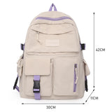 Xajzpa BACK TO SCHOOL Japanese Girls Aesthetic Backpack Cute School Bags For Student Teens Girls Pockets Kawaii Women Laptop Backpack Harajuku Mochila