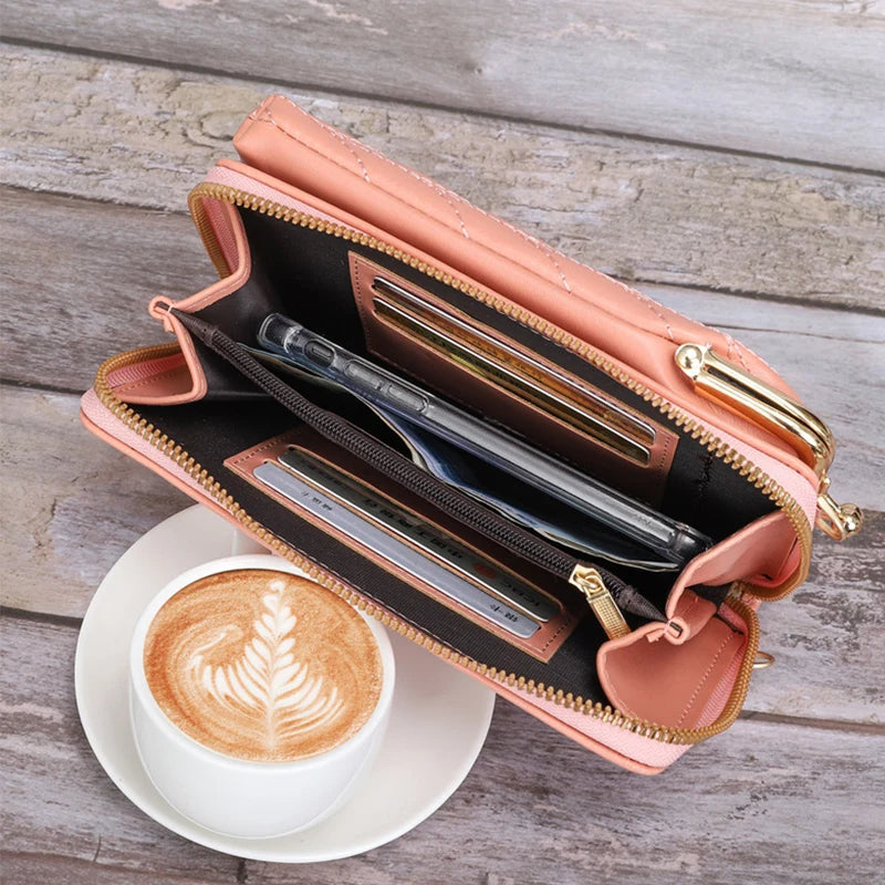 Xajzpa Brand Design Crossbody Shoulder Bag For Women Cell Phone Pocket Purse Female Fashion Clutch PU Leather Handbags