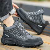 Xajzpa Men's Safety Work Shoes Anti-Crush Piercing Plastic Toe Cap Insulated Outdoor Casual Labor Protection Boots Secure Footwear