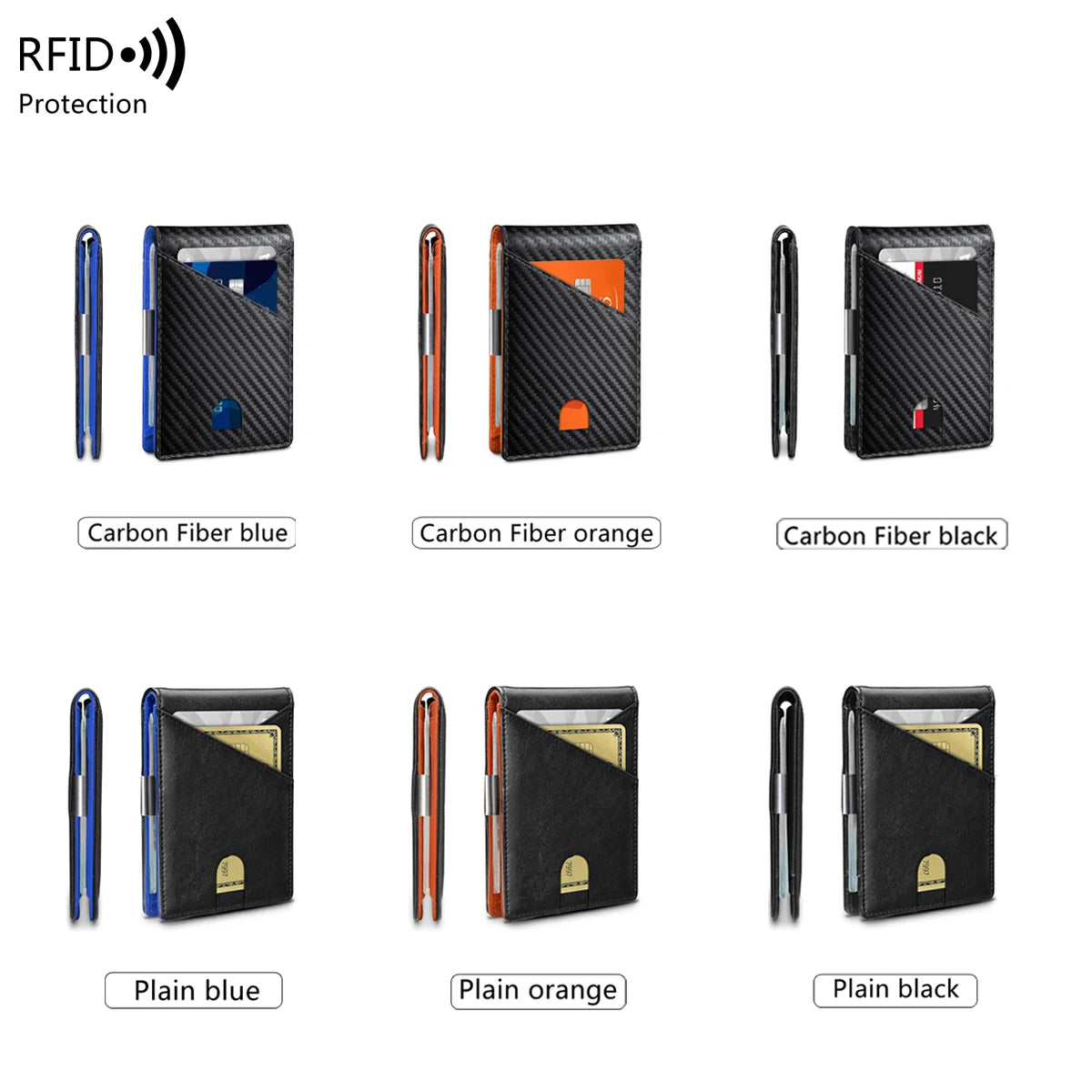 Xajzpa RFID Anti-theft Brush Men's Wallet Portable Double Fold Cross Front Pocket Card Holder Multifunctional 12card Slot Short Zero Wallet