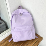 Xajzpa High Quality New Waterproof Nylon Women Backpack Female Travel Bag Backpacks Schoolbag for Teenage Girls Solid Color Bookbag