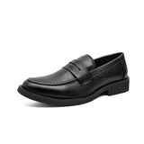 Xajzpa Black Men Loafers Soft Moccasins High Quality Spring Autumn Genuine Leather Shoes Men Business Office Dress Shoes Zapatos