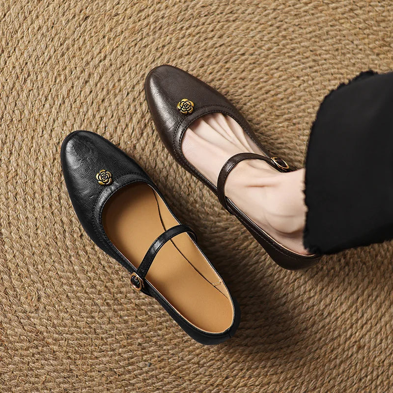 Xajzpa Korean Shoes Large Size Women Casual Female Sneakers Low Heels Shallow Mouth Flats Round Toe 2025 Big Size Summer Dress On Heels