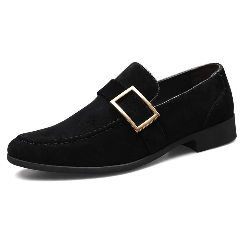 Xajzpa Spring new men's casual frosted trendy leather shoes classic fashionable casual versatile fashionable toe cap single shoes