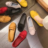 Xajzpa Woman Trend Fashion Casual Lofers Women's Flat Shoes Ladies Elegant Butterfly-Knot Comfortable Women Soft Classic Office Shoes