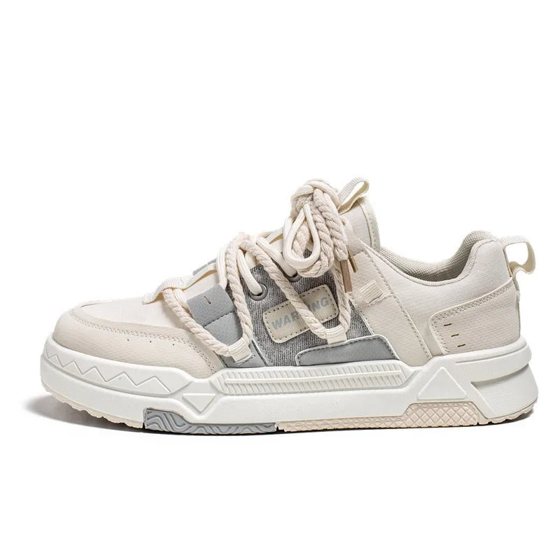 Xajzpa 2025 Men's Sneakers Casual Shoes Fashion Leather Men Non-slip Wear-resistant Comfortable  Couple Shoes Tenis Masculino