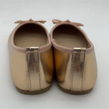Xajzpa Gold Silver Elegant Bowknot Round Toe Women's Flat Comfort Slip-On Ladies Ballerina Single Mules Shoes Zapatos Mujer