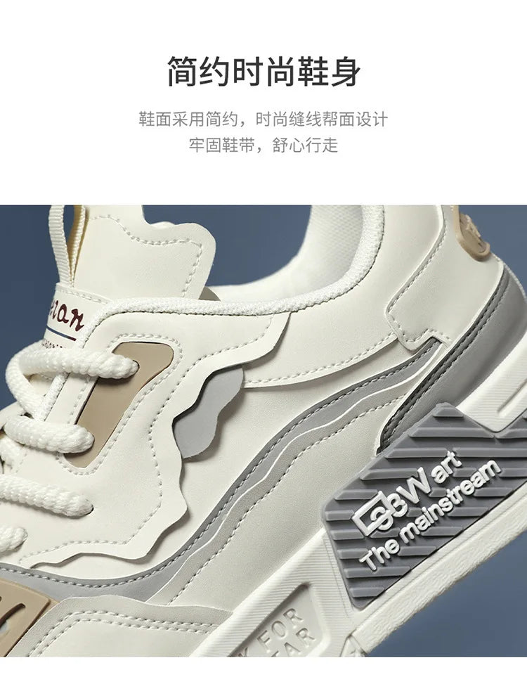 Xajzpa Mens Sneakers Spring Autumn Brand Vulcanized Shoes 2024 Fashion Thick Sole Shoes for Men Male Sport Shoes Tenis Masculino