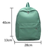 Xajzpa High Quality New Waterproof Nylon Women Backpack Female Travel Bag Backpacks Schoolbag for Teenage Girls Solid Color Bookbag